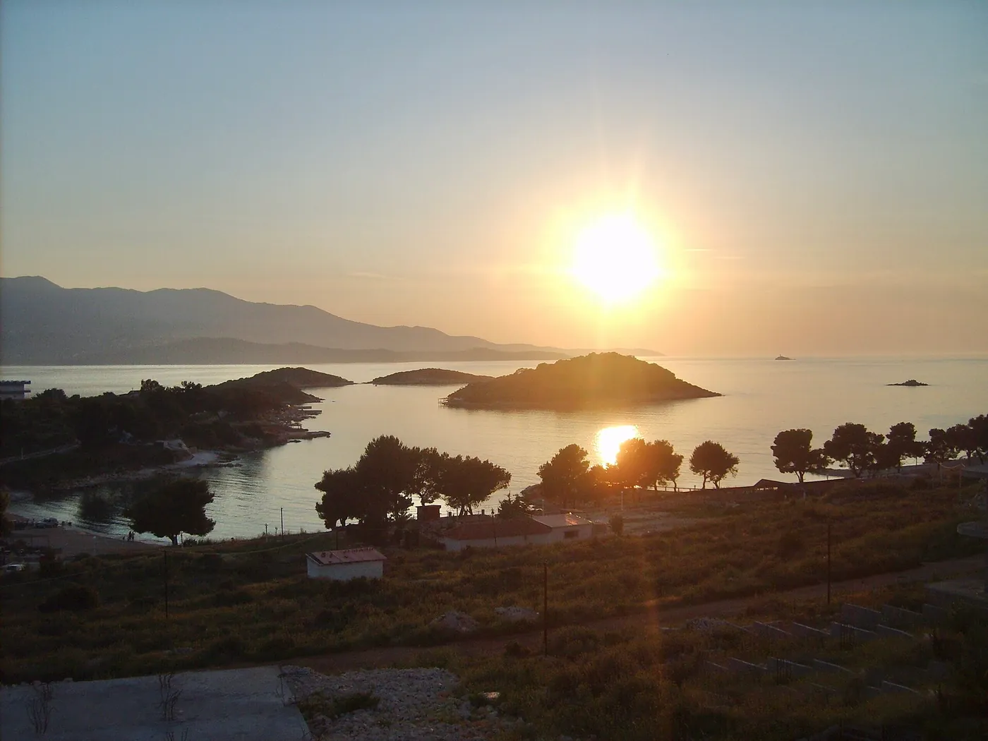 The small islands off Ksamil in southern Albania